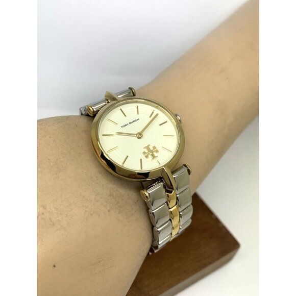 Tory Burch Women\'s Watch TBW2044 Quartz Cream Dial Two Tone Stainless Steel 30mm main image 5